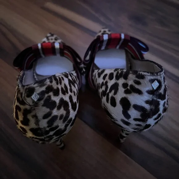 Sam Edelmam G0136l1250, Sand Leopard, Sz 6.5 Italy Couture Style New - Picture 9 of 13